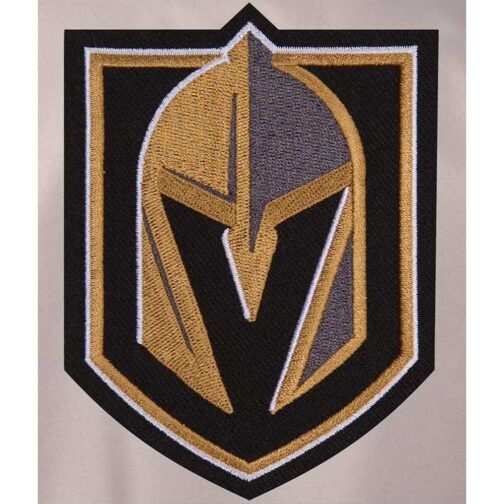 Vegas Golden Knights Front Hit Poly Twill Gray/Black Jacket - Image 3
