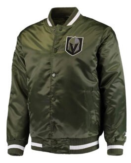 Vegas Golden Knights Green Satin Jacket