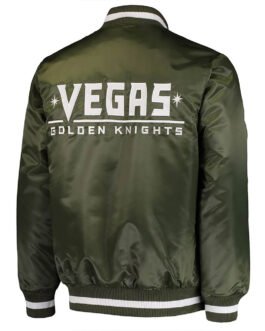 Vegas Golden Knights Green Satin Jacket