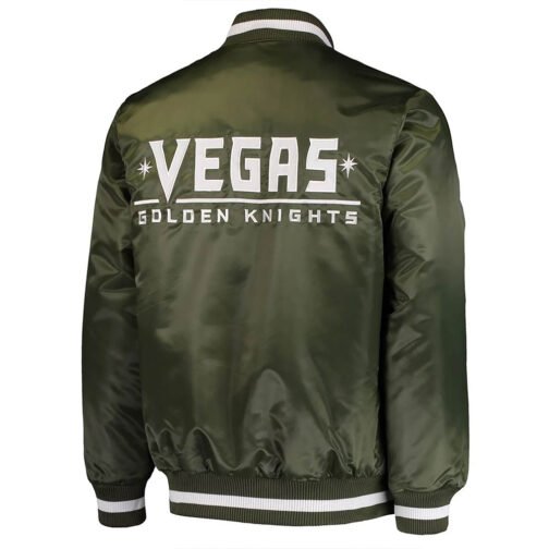 Vegas Golden Knights Green Satin Jacket - Image 2