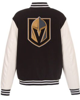 Vegas Golden Knights Varsity Black and White Jacket