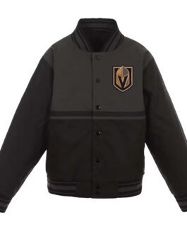 Vegas Golden Knights Youth Poly Twill Black Jacket
