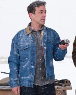 BJ Novak Vengeance Denim Blue Jacket