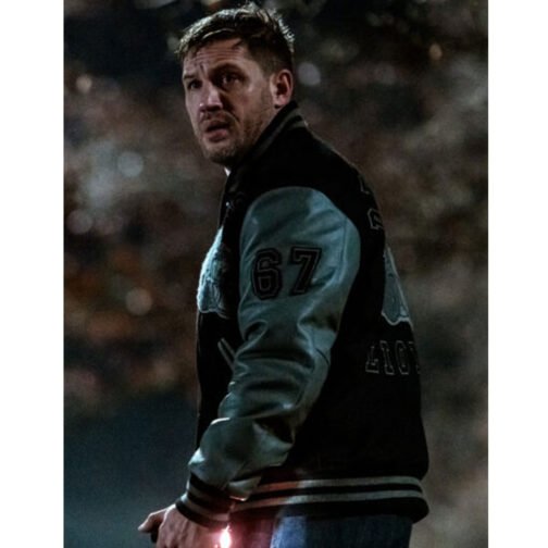 Eddie Brock Venom 2 Detroit Lions Varsity Jacket - Image 9