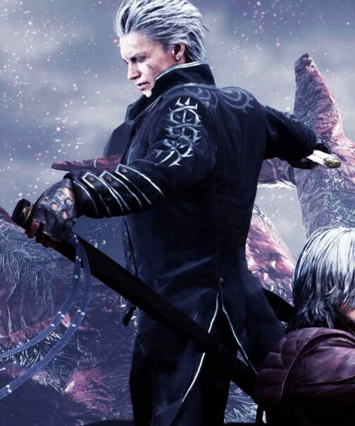 Devil May Cry 5 Vergil Trench Leather Coat - Image 4
