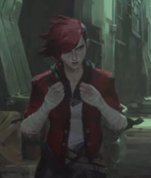 Red Arcane VI Leather Jacket - Image 4