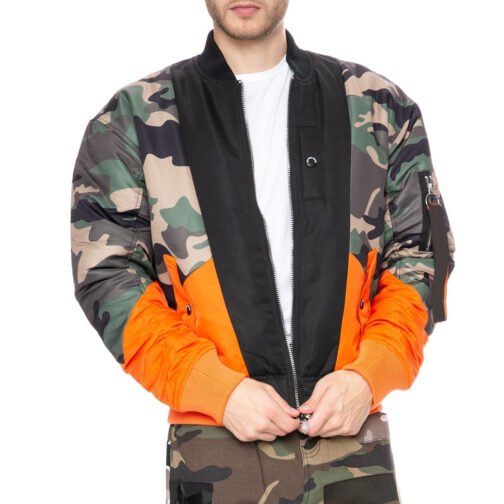The Penguin Rhenzy Feliz Camo Bomber Jacket