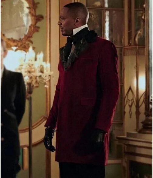 J. August Richards Vampire Academy Velvet Red Coat - Image 4
