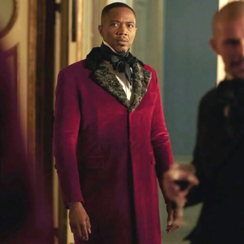 J. August Richards Vampire Academy Velvet Red Coat - Image 2