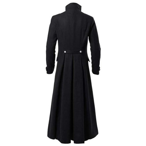 Victorian Steampunk Gothic Medieval Long Coat - Image 6