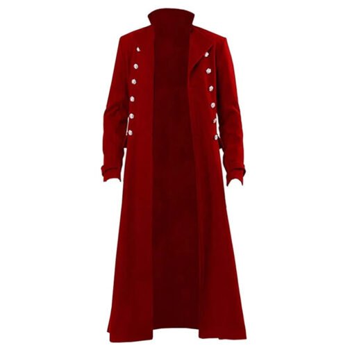Victorian Steampunk Gothic Medieval Long Coat - Image 2