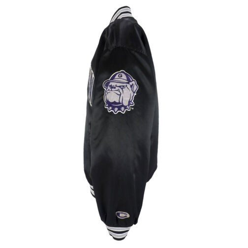 Gray Villa Georgetown Hoyas Team Bomber Satin Jacket - Image 5