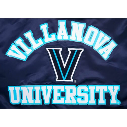 Villanova University Classic Rib Satin Jacket - Image 5