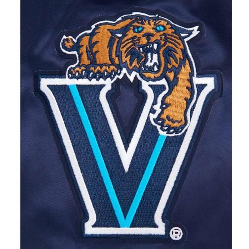 Villanova University Classic Rib Satin Jacket - Image 7