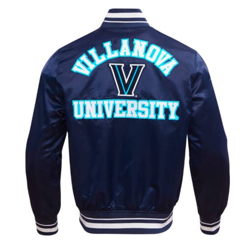 Villanova University Classic Rib Satin Jacket - Image 2