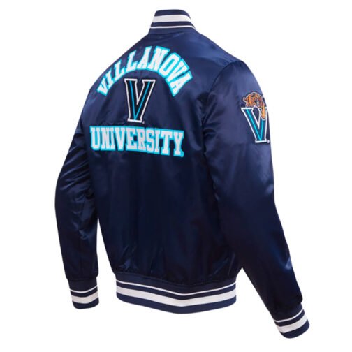 Villanova University Classic Rib Satin Jacket - Image 4