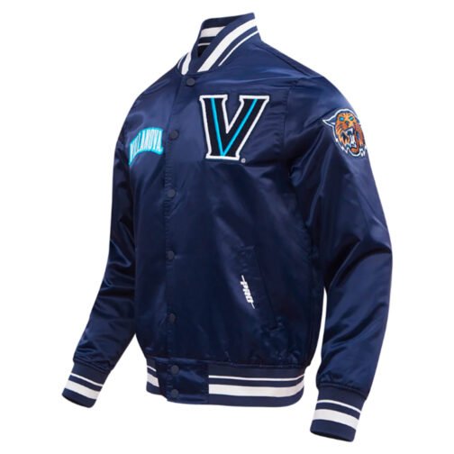 Villanova University Classic Rib Satin Jacket - Image 3
