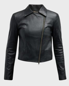 Women’s Vince Zip Front Leather Jacket