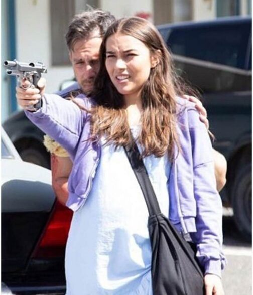 Lina Lecompte Bullet Proof Purple Hoodie - Image 5