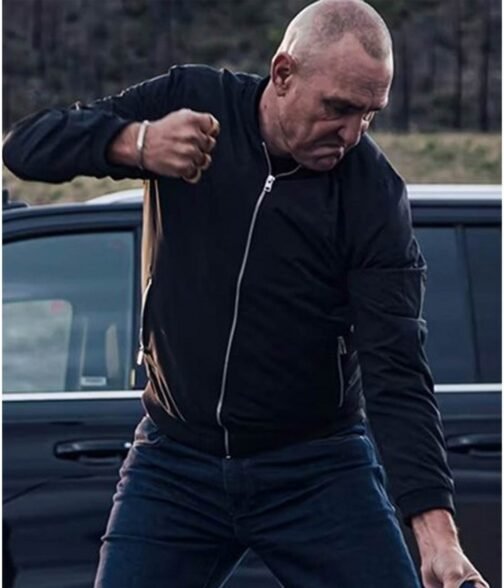 Vinnie Jones Bullet Proof Bomber Black Jacket - Image 8