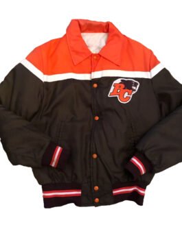 BC Lions Vintage Black and Orange Jacket