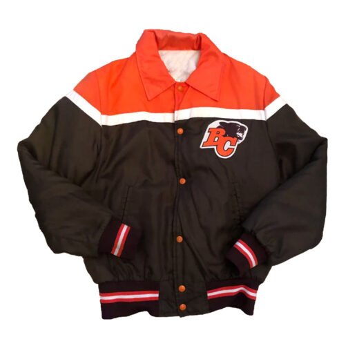 BC Lions Vintage Black and Orange Jacket