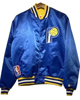 Indiana Pacers Vintage Style Royal Jacket