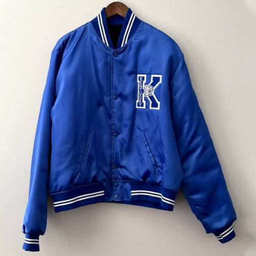 Kentucky Wildcats Vintage Blue Satin Jacket