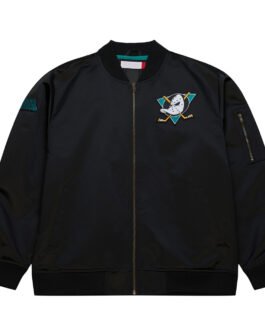 Anaheim Ducks Vintage Logo Lightweight Satin Jacket