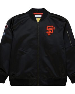 San Francisco Giants Vintage Logo Lightweight Satin Jacket