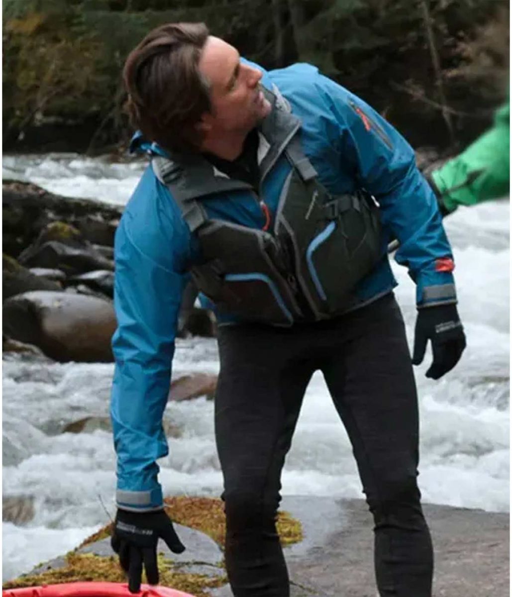 Virgin River Season 4 Martin Henderson Blue Hooded Jacket - Image 5