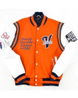 Virginia State University Motto 2.0 Hail State Varsity Jacket