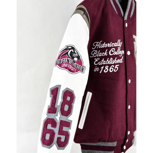 Virginia Union University Motto 3.0 Varsity Jacket - Image 3