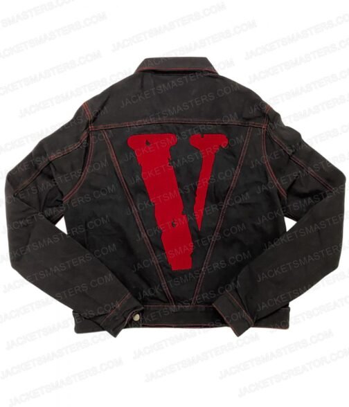 Black Vlone Friends Denim Jacket - Image 9