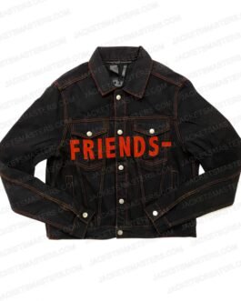 Black Vlone Friends Denim Jacket