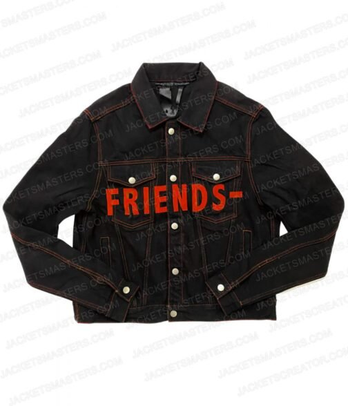 Black Vlone Friends Denim Jacket