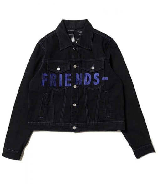 Black Vlone Friends Denim Jacket - Image 7