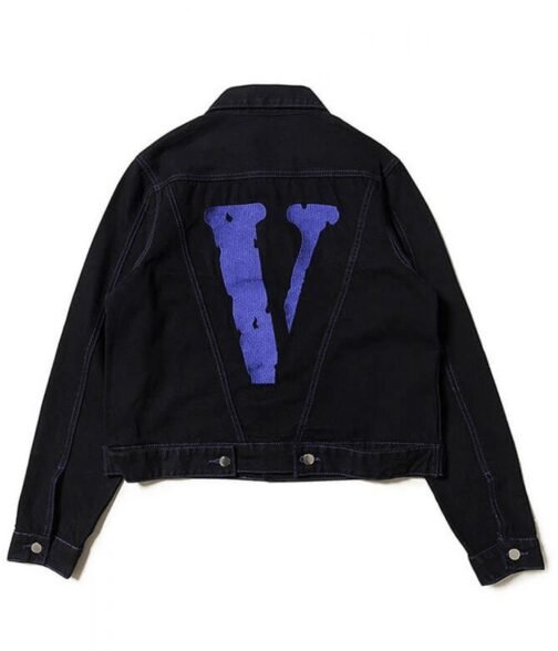 Black Vlone Friends Denim Jacket - Image 14