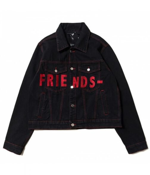 Black Vlone Friends Denim Jacket - Image 15