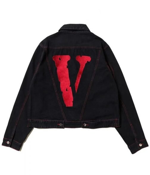 Black Vlone Friends Denim Jacket - Image 16