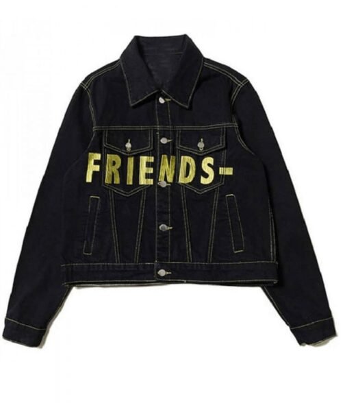 Black Vlone Friends Denim Jacket - Image 3