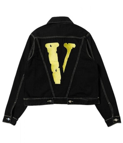 Black Vlone Friends Denim Jacket - Image 11
