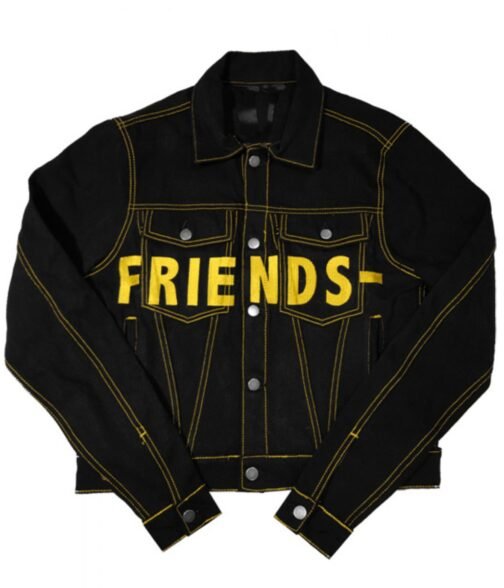 Black Vlone Friends Denim Jacket - Image 8