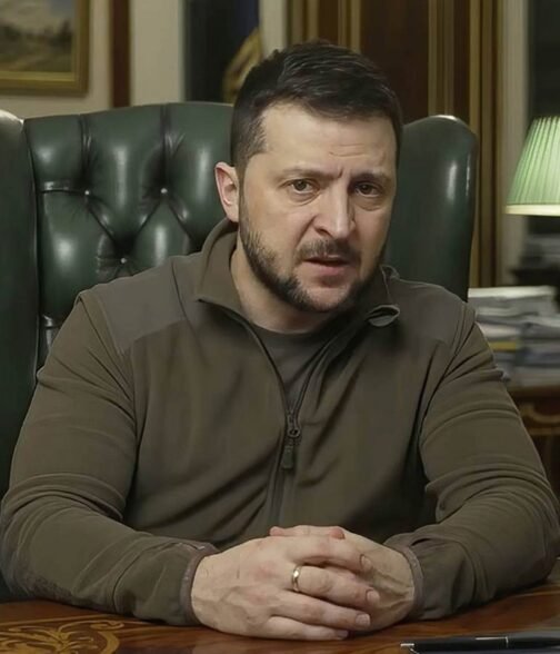 Fleece Volodymyr Zelenskyy Green Jacket - Image 9