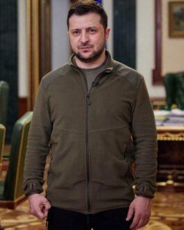 Fleece Volodymyr Zelenskyy Green Jacket