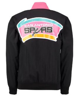 Warm Up San Antonio Spurs Black Jacket