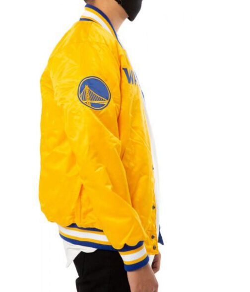 Starter Golden State Warriors Bomber Satin Jacket - Image 3