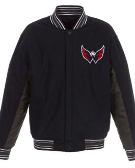 Accent Washington Capitals Varsity Black/Charcoal Jacket