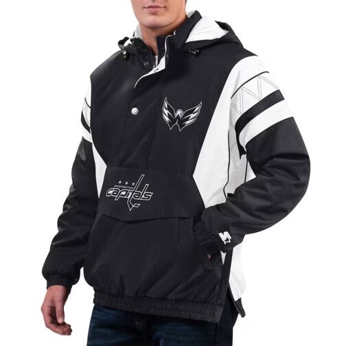 Home Team Washington Capitals Half-Zip Hoodie Jacket