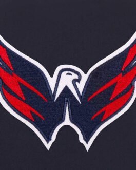 Navy Washington Capitals Poly-Twill Front-Hit Jacket